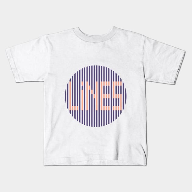 Lines 02 Kids T-Shirt by AZ888